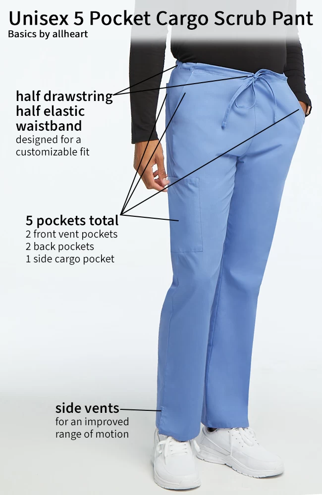 Unisex 5 Pocket Cargo Scrub Pant 6 Unisex 5 Pocket Cargo Scrub Pant - Image 4
