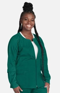 Women's Warm Up Solid Scrub Jacket 10 Women's Warm Up Solid Scrub Jacket -Medical Nurse Clothing Shop 4 ck 4315 650
