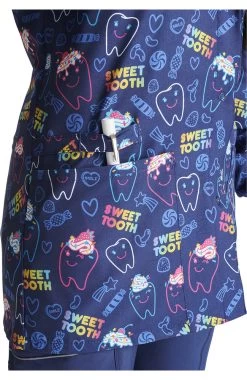 Cherokee Women's Snap Front Sweet Tooth Print Jacket -Medical Nurse Clothing Shop 4 ck ck321 print 650
