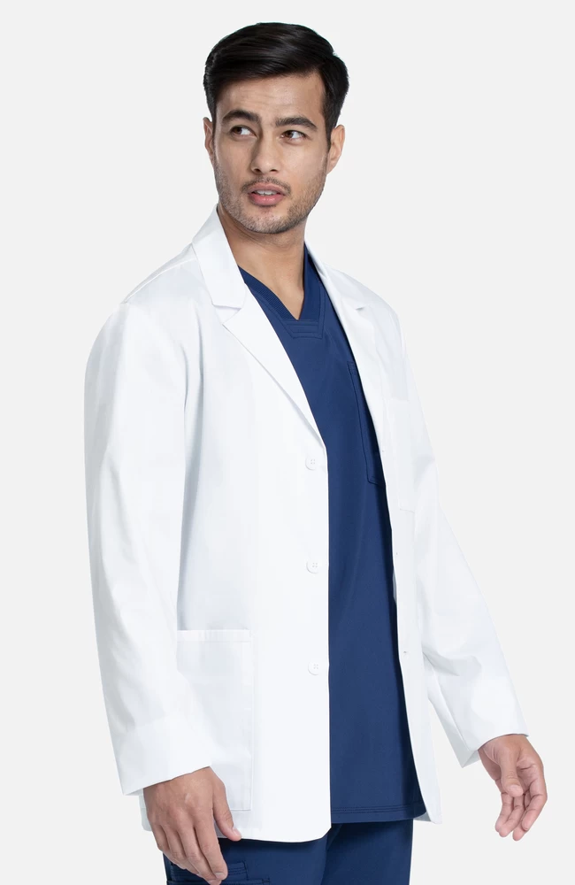 Cherokee Men's Notched Consultation Lab Coat 6 Cherokee Men's Notched Consultation Lab Coat - Image 4