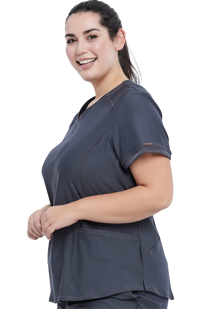 Cherokee Clearance Women's V-Neck Solid Scrub Top 6 Cherokee Clearance Women's V-Neck Solid Scrub Top - Image 4