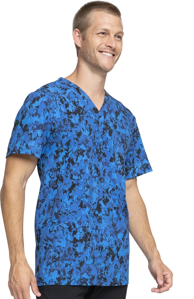Cherokee Clearance Men's Paint That Grand Print Scrub Top 6 Cherokee Clearance Men's Paint That Grand Print Scrub Top - Image 4