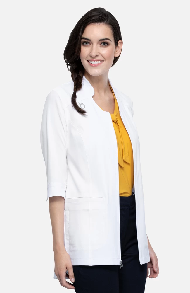 Cherokee Women's Zip Front Tunic Jacket 6 Cherokee Women's Zip Front Tunic Jacket - Image 4