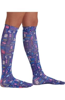 Cherokee Women's Knee High 8-15 MmHg Wide Calf Compression Sock -Medical Nurse Clothing Shop 4 ck comfspw 650