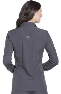 Women's Zip Front Warm-Up Solid Scrub Jacket -Medical Nurse Clothing Shop 4 ck hs315 650