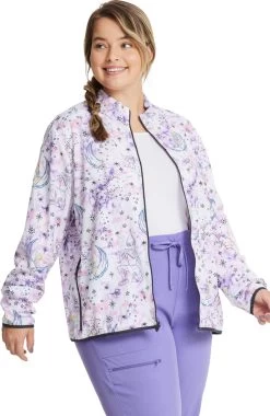 Women's Packable Starlight Tink Print Scrub Jacket -Medical Nurse Clothing Shop 4 ck hs329 print 650