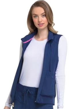 Women's In-Vested Love Solid Scrub Vest -Medical Nurse Clothing Shop 4 ck hs500 650