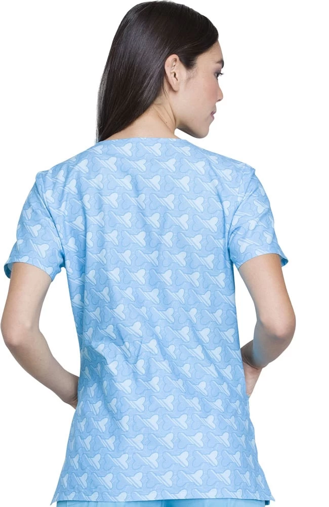 Cherokee Clearance Women's V-Neck Secret Life Of Pets Print Scrub Top 6 Cherokee Clearance Women's V-Neck Secret Life Of Pets Print Scrub Top - Image 4