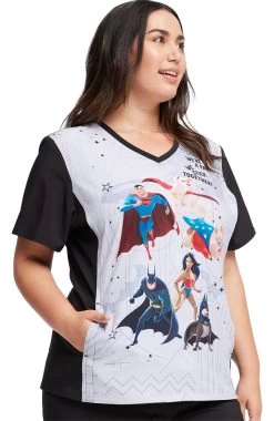 Cherokee Clearance Women's Super-Pets Print Scrub Top 11 Cherokee Clearance Women's Super-Pets Print Scrub Top -Medical Nurse Clothing Shop 4 ck tf627 printclearance 650