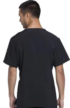 Cherokee Clearance Men's V-Neck Star Wars Print Scrub Top -Medical Nurse Clothing Shop 4 ck tf700 printclearance 650 1