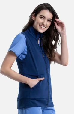 Women's Knit Solid Scrub Vest 9 Women's Knit Solid Scrub Vest -Medical Nurse Clothing Shop 4 ck ww521 650