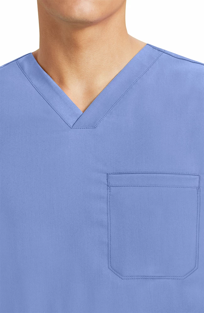 Men's Jake Solid Scrub Top 6 Men's Jake Solid Scrub Top - Image 4