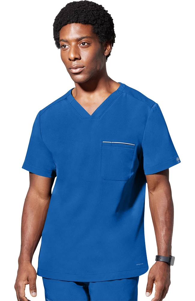 Men's Spencer V-Neck Scrub Top 6 Men's Spencer V-Neck Scrub Top - Image 4