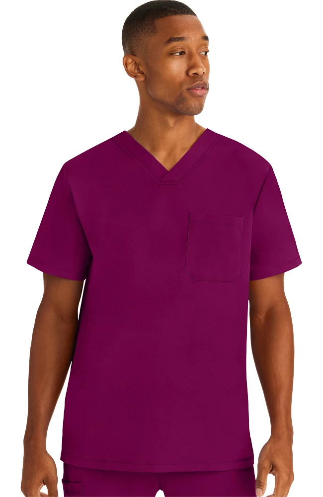 Men's Mason Solid Scrub Top 6 Men's Mason Solid Scrub Top - Image 4