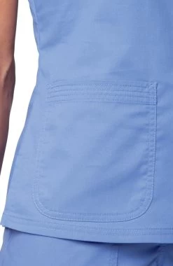 Women's Nicole Crossover V-Neck Solid Scrub Top -Medical Nurse Clothing Shop 4 ko 247 650