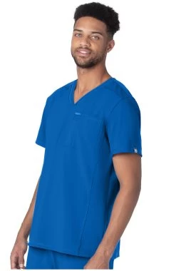 Men's Extreme Stretch Solid Scrub Top -Medical Nurse Clothing Shop 4 ln 9911lka 650