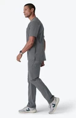 Men's Realm V-Neck Scrub Top -Medical Nurse Clothing Shop 4 md et22115 650