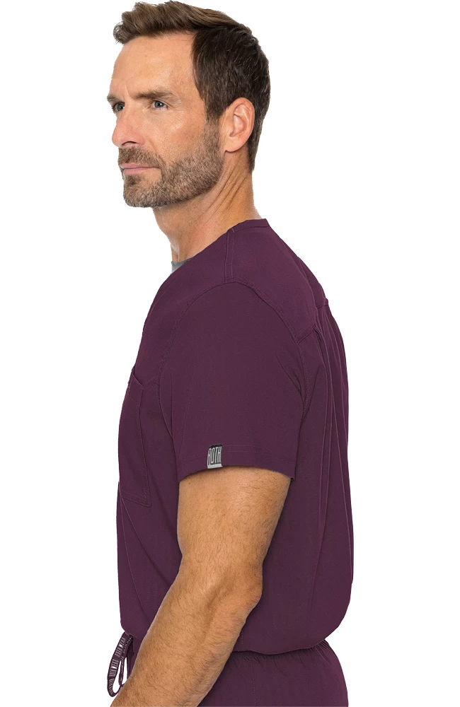 Men's Cadence Solid Scrub Top 6 Men's Cadence Solid Scrub Top - Image 4