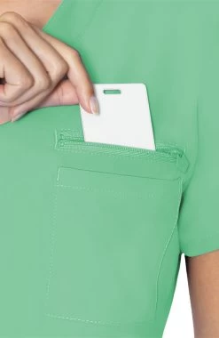 Women's Zip Pocket Scrub Top -Medical Nurse Clothing Shop 4 pe 8482 650