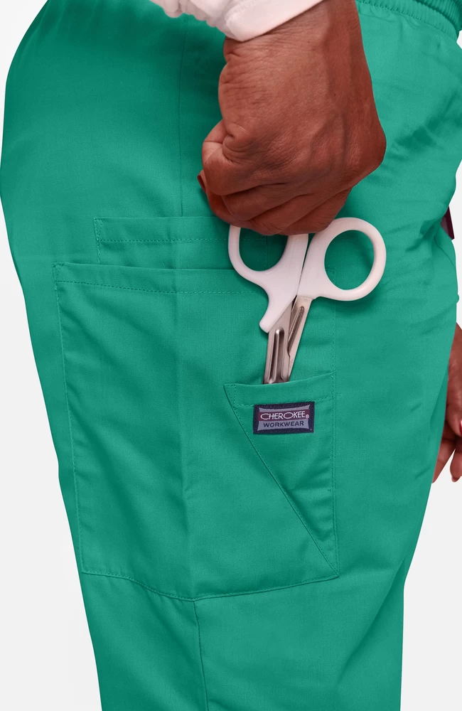 Clearance Women's Scrubs Elastic Waist Utility Scrub Pants 7 Clearance Women's Scrubs Elastic Waist Utility Scrub Pants - Image 5