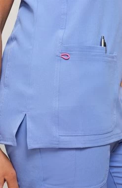 Women's Pitter-Pat Scrub Top & Tapered Jogger Scrub Pant Set -Medical Nurse Clothing Shop 5 ck 43set 650