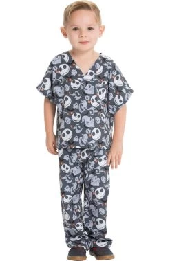 Cherokee Clearance Unisex Kids Boogie With Jack Print Scrub Set -Medical Nurse Clothing Shop 5 ck 6620c printclearance 650