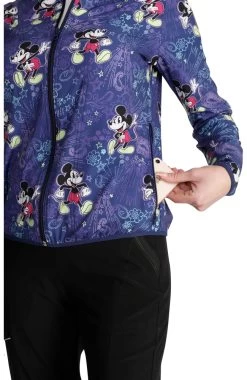 Cherokee Women's Packable Bandana Land Print Scrub Jacket -Medical Nurse Clothing Shop 5 ck tf320 print 650