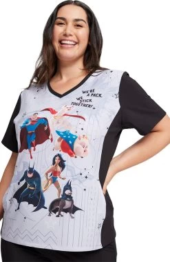 Cherokee Clearance Women's Super-Pets Print Scrub Top 12 Cherokee Clearance Women's Super-Pets Print Scrub Top -Medical Nurse Clothing Shop 5 ck tf627 printclearance 650