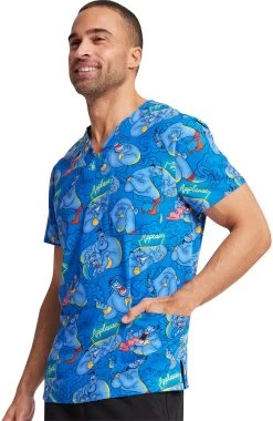Cherokee Clearance Unisex Applause Print Scrub Top -Medical Nurse Clothing Shop 5 ck tf687 printclearance 650