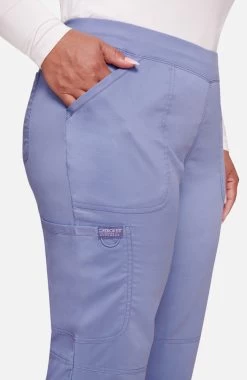 Women's Elastic Waistband Cargo Pull-On Scrub Pant -Medical Nurse Clothing Shop 5 ck ww110 650
