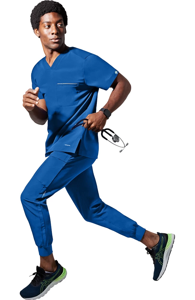 Men's Spencer V-Neck Scrub Top 7 Men's Spencer V-Neck Scrub Top - Image 5