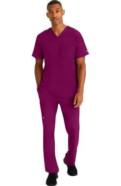 Men's Mason Solid Scrub Top 13 Men's Mason Solid Scrub Top -Medical Nurse Clothing Shop 5 hh 2591 650