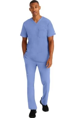 Clearance Men's Mason Solid Scrub Top -Medical Nurse Clothing Shop 5 hh 2591 clearance 650