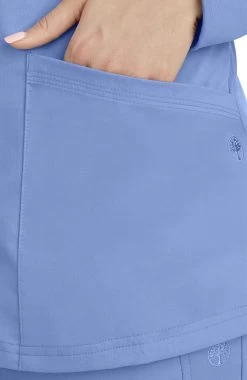 Women's Daisy Snap Warm Up Solid Scrub Jacket -Medical Nurse Clothing Shop 5 hh 5063 650