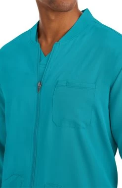 Men's Michael Zip Front Solid Scrub Jacket -Medical Nurse Clothing Shop 5 hh 5590 650