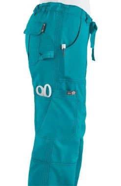 Women's Nicole V-Neck Solid Scrub Top & Lindsey Cargo Scrub Pant Set -Medical Nurse Clothing Shop 5 ko 21set 650