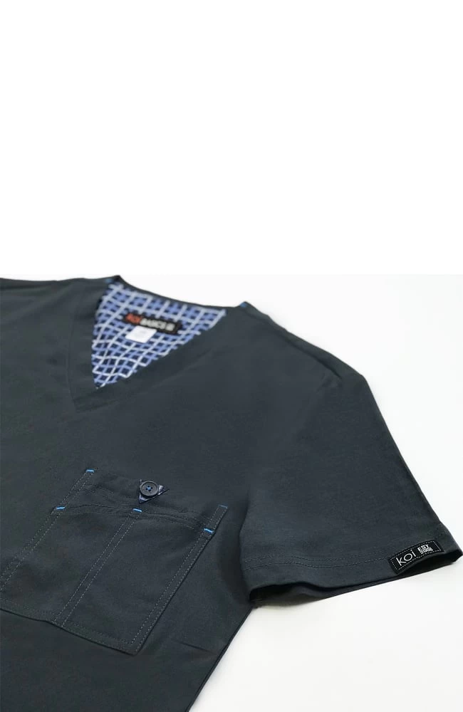 Men's Bryan V-Neck Chest Pocket Solid Scrub Top 7 Men's Bryan V-Neck Chest Pocket Solid Scrub Top - Image 5