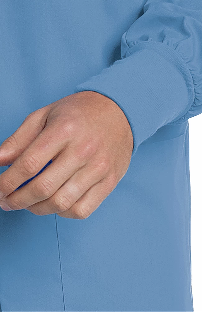 Men's Warm-Up Solid Scrub Jacket 7 Men's Warm-Up Solid Scrub Jacket - Image 5