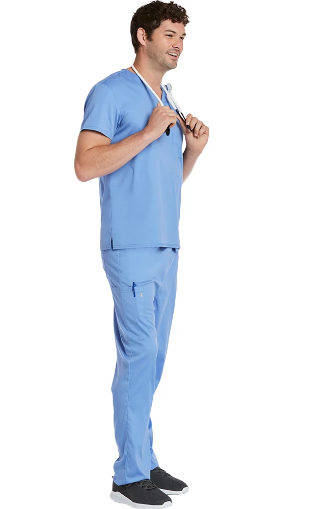 Clearance Unisex Solid Scrub Top & Tapered Scrub Pant Set 7 Clearance Unisex Solid Scrub Top & Tapered Scrub Pant Set - Image 5
