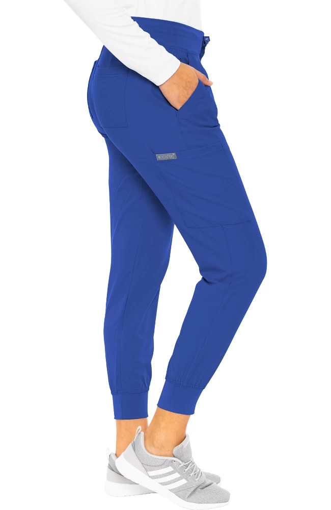 Women's V-Neck Solid Scrub Top & Cargo Jogger Scrub Pant Set 7 Women's V-Neck Solid Scrub Top & Cargo Jogger Scrub Pant Set - Image 5