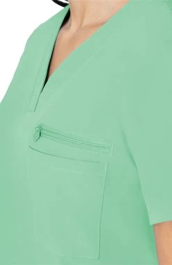 Women's Zip Pocket Scrub Top -Medical Nurse Clothing Shop 5 pe 8482 650