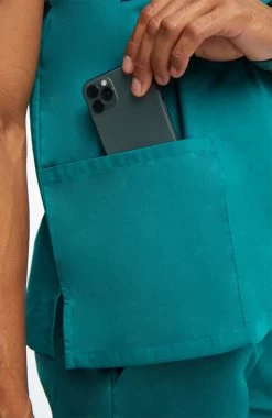 Clearance Unisex 3 Pocket Solid Scrub Top & 5 Pocket Cargo Scrub Pant -Medical Nurse Clothing Shop 6 ah b10set clearance 650