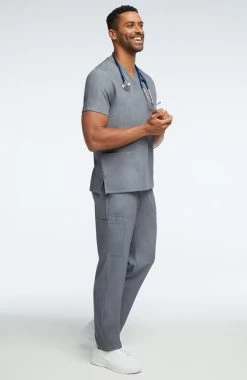 Clearance Unisex V-Neck Solid Scrub Top & Cargo Scrub Pant Set -Medical Nurse Clothing Shop 6 ah lsset2 clearance 650