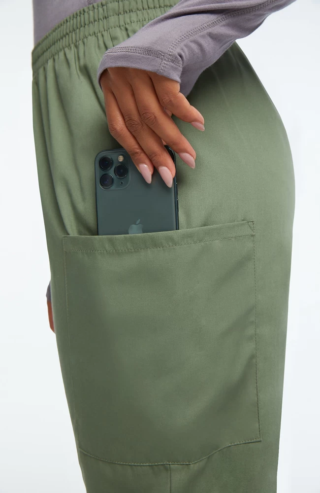 Clearance Women's Scrubs Elastic Waist Utility Scrub Pants 8 Clearance Women's Scrubs Elastic Waist Utility Scrub Pants - Image 6