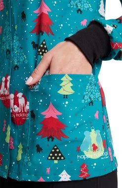 Cherokee Clearance Women's Happy Holidogs Print Jacket 13 Cherokee Clearance Women's Happy Holidogs Print Jacket -Medical Nurse Clothing Shop 6 ck ck321 printclearance 650