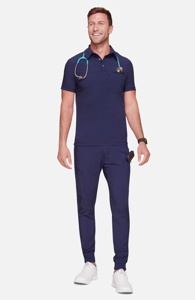 Cherokee Men's Zip Polo Shirt 8 Cherokee Men's Zip Polo Shirt - Image 6