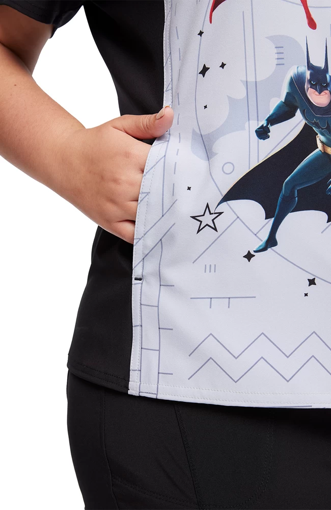 Cherokee Clearance Women's Super-Pets Print Scrub Top 8 Cherokee Clearance Women's Super-Pets Print Scrub Top - Image 6