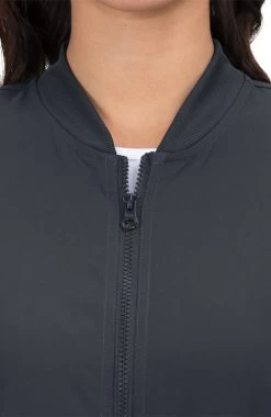 Women's Andrea Zip Front Solid Scrub Jacket -Medical Nurse Clothing Shop 6 ko 450 650