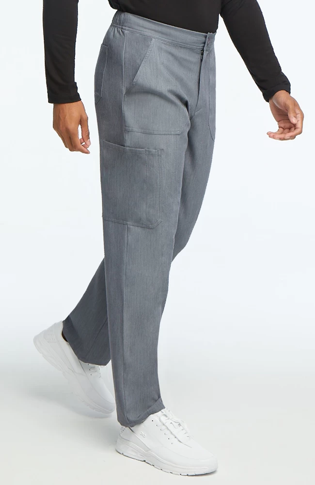 Clearance Men's Solid Scrub Top & Cargo Scrub Pant Set 9 Clearance Men's Solid Scrub Top & Cargo Scrub Pant Set - Image 7