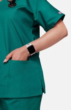 Women's V-Neck Solid Scrub Top & Elastic Waistband Cargo Scrub 9 Women's V-Neck Solid Scrub Top & Elastic Waistband Cargo Scrub -Medical Nurse Clothing Shop 7 ck 38set 650
